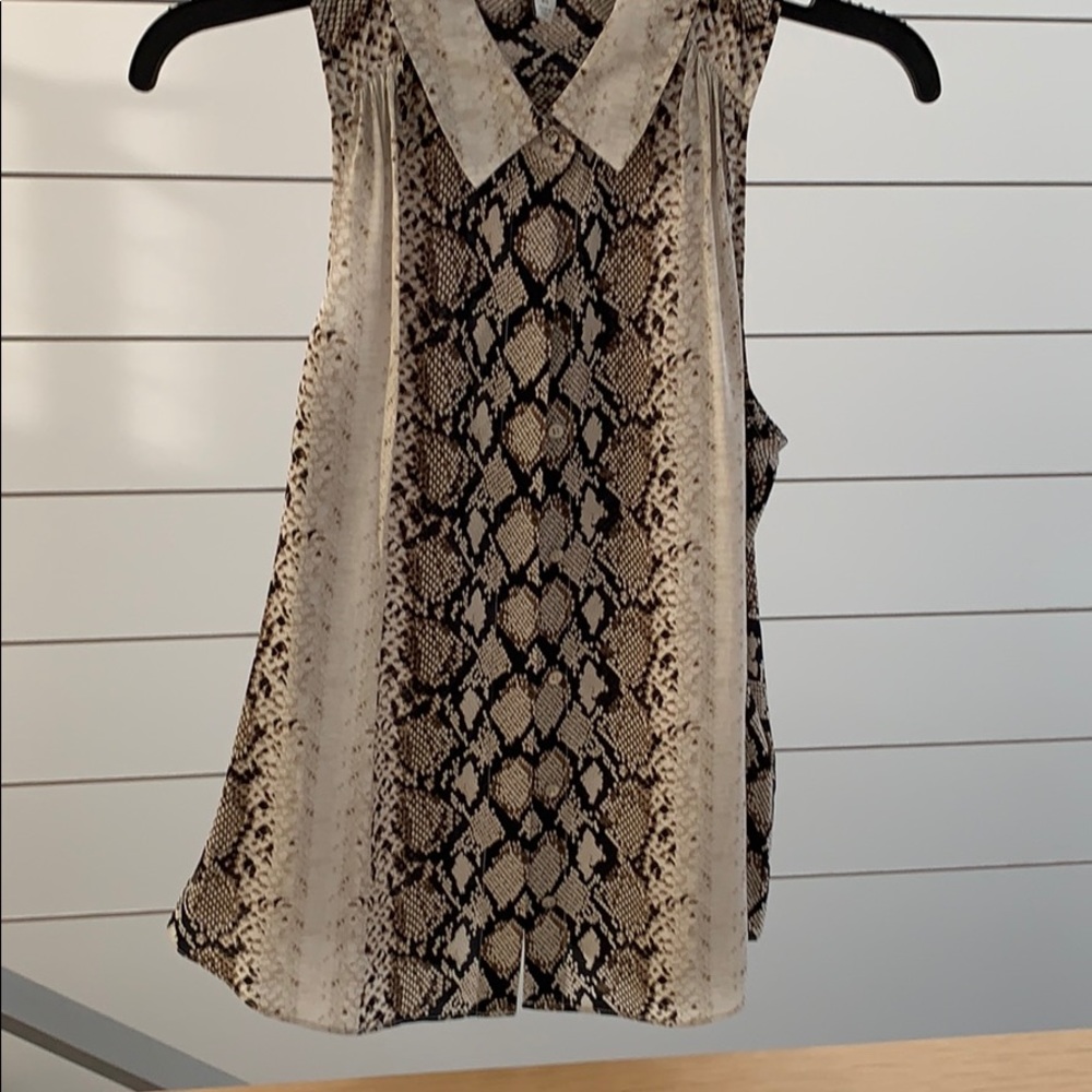 Silk sleeveless top